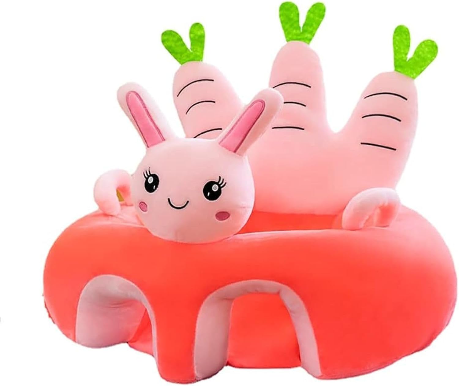 子供用ソファー ベビーソファー お座り練習チェア ぬいぐるみ ソフトチェア 柔らかい 動物 ふわふわ かわいい 転倒防止 座布団 滑り止め 洗える 肌に優しい 安定感 幼児 保育園 誕生日 贈り物 ピ
