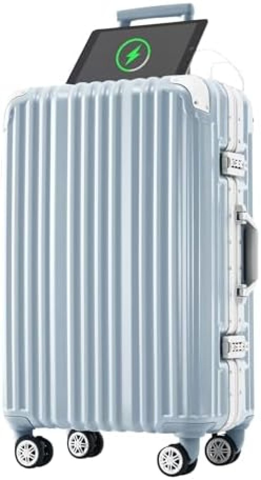 旅行バッグ 機内持ち込み 持ちはこび入れもの ひな形印字機 ドリンク保持者 USB界面 ストッパー付き添い人 TSA鍵を掛ける積み上げる 耐衝撃 超軽さ 静音 旅する 商行為 出張 今めかしい 1~3泊