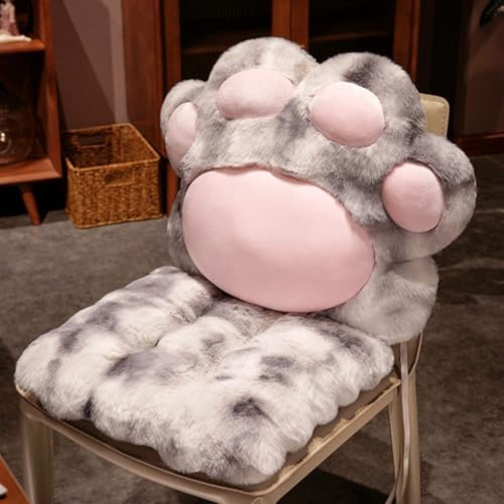 座布団 背もたれ フロアクッション 座椅子 腰枕 柔らかい グレー 座椅子 ミニソファー チェアパッド クッション 座面クッション 可愛い ふわふわのクッション 自宅用 おしゃれ 厚め 一人暮らし 冷