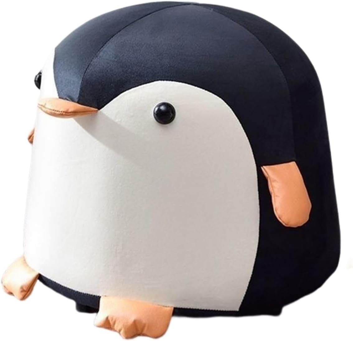 ペンギン 踏み台?ソファスツール 子供?大人 耐荷重200kg 厚め?丈夫 木製 ロータイプ 柔らかい 滑り止め 持ち便利 多機能 幼児?補助台 足置き台?室内 室内 玄関 家庭 お手伝い オシャレ?