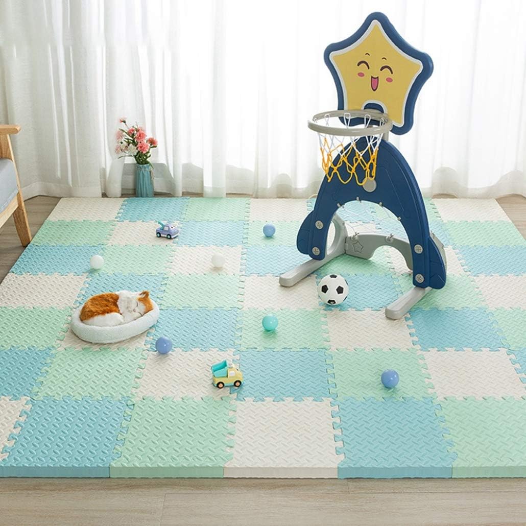 抗菌 木目 マット 床暖 ジョイントマット 大判 30cm 60cm 60*60*2.5cm*16 おしゃれ 防音 洗える ジョイント マット カーペット ベビー フロアマット 床暖房 床暖房対応 赤｜Libre777