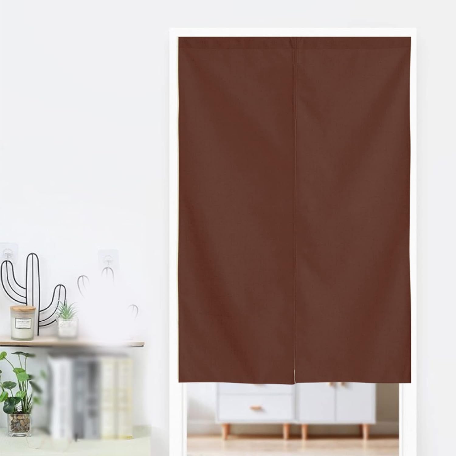 暖簾 間仕切り カーテンのれん 店舗用 サイズオーダー A65x120cm 幅61cm～130cm*丈30cm～90cm 無地 シンプル 透けない 目隠し カーテン カラー 仕切り 厨房 飲食店 居酒｜Libre777