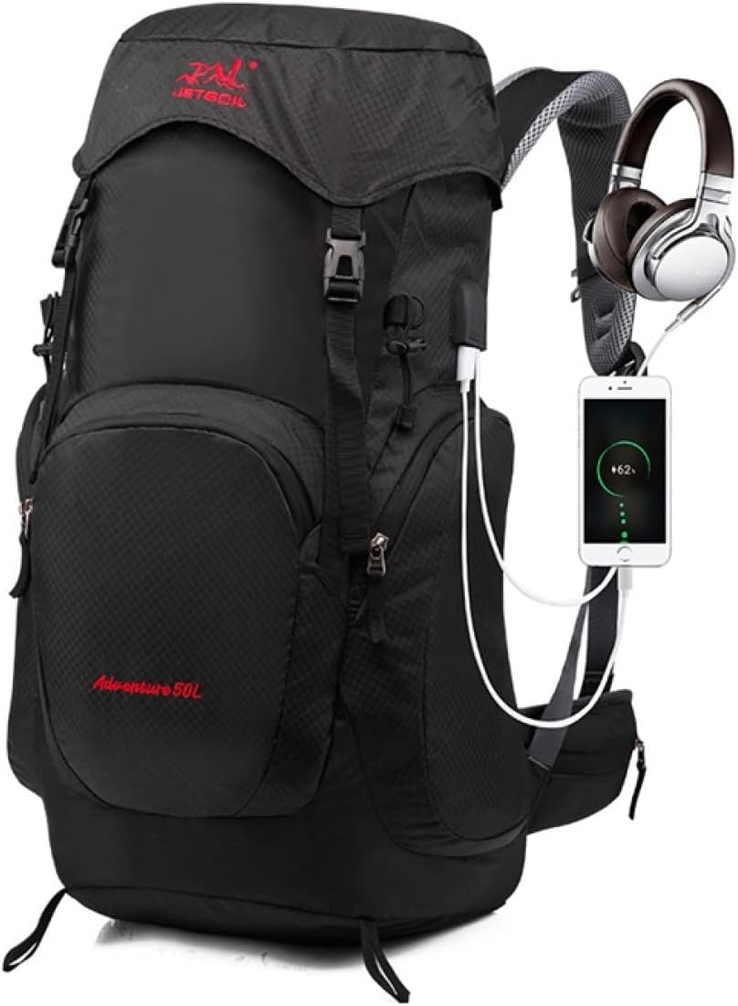 登山バッグ 50L 登山リュック 大容量 ザック 防水 リュックサック バックパック 通気性 超軽量 収納性 多機能 男女兼用 旅行 防災用 キャンプ 遠足 アウトドア