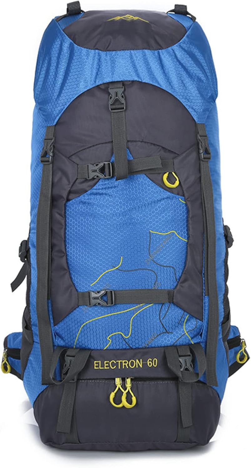 登山リュック 60L 登山バッグ 大容量 ザック 撥水・防汚 リュックサック バックパック 男女兼用 多機能 収納性 超軽量 通気性 アウトドア ハイキング 旅行 防災 キャンプ