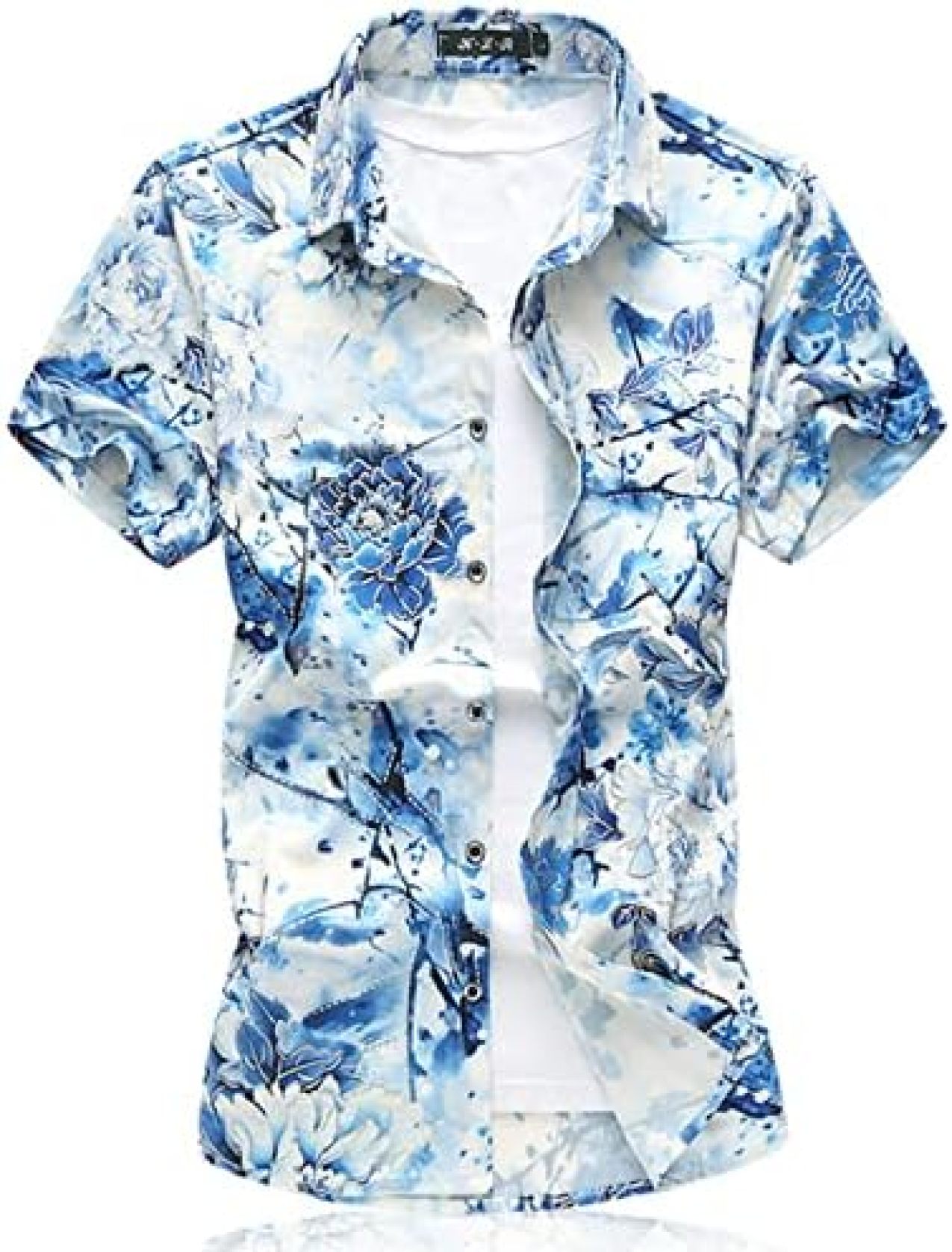 半袖シャツ メンズ 花柄シャツ アロハシャツ コットン ビーチシャツ スリム ハワイアン ハンサム 総柄 おしゃれ 薄手 日焼け止め ?量 通気 吸汗 ストリート 速乾 カジュアルシャツ 旅行 春夏