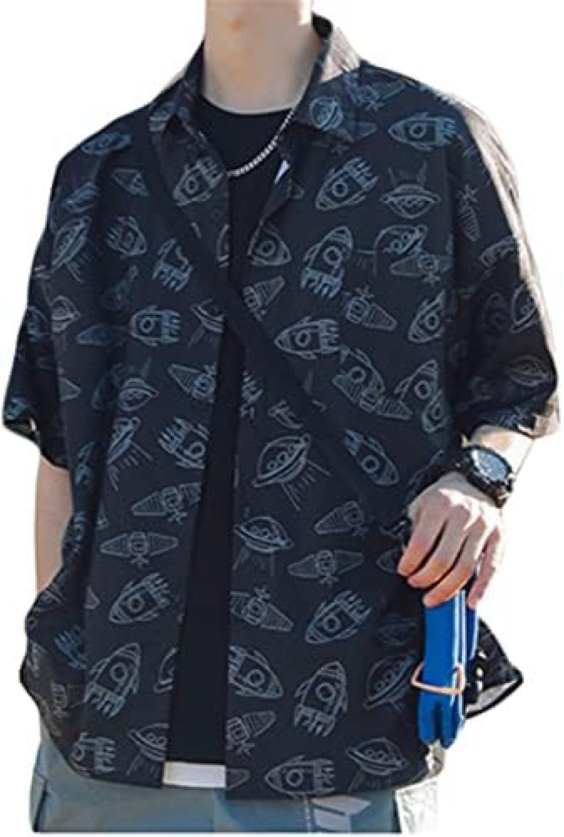 シャツ メンズ プリントシャツ アロハシャツ 半袖シャツ 開襟シャツ 夏服 半袖 カジュアル シンプル オシャレ 通気速乾 軽量 総柄 花柄 ハワイアン 薄手 快適 かっこいい ビーチ 柔らかい ゆっ