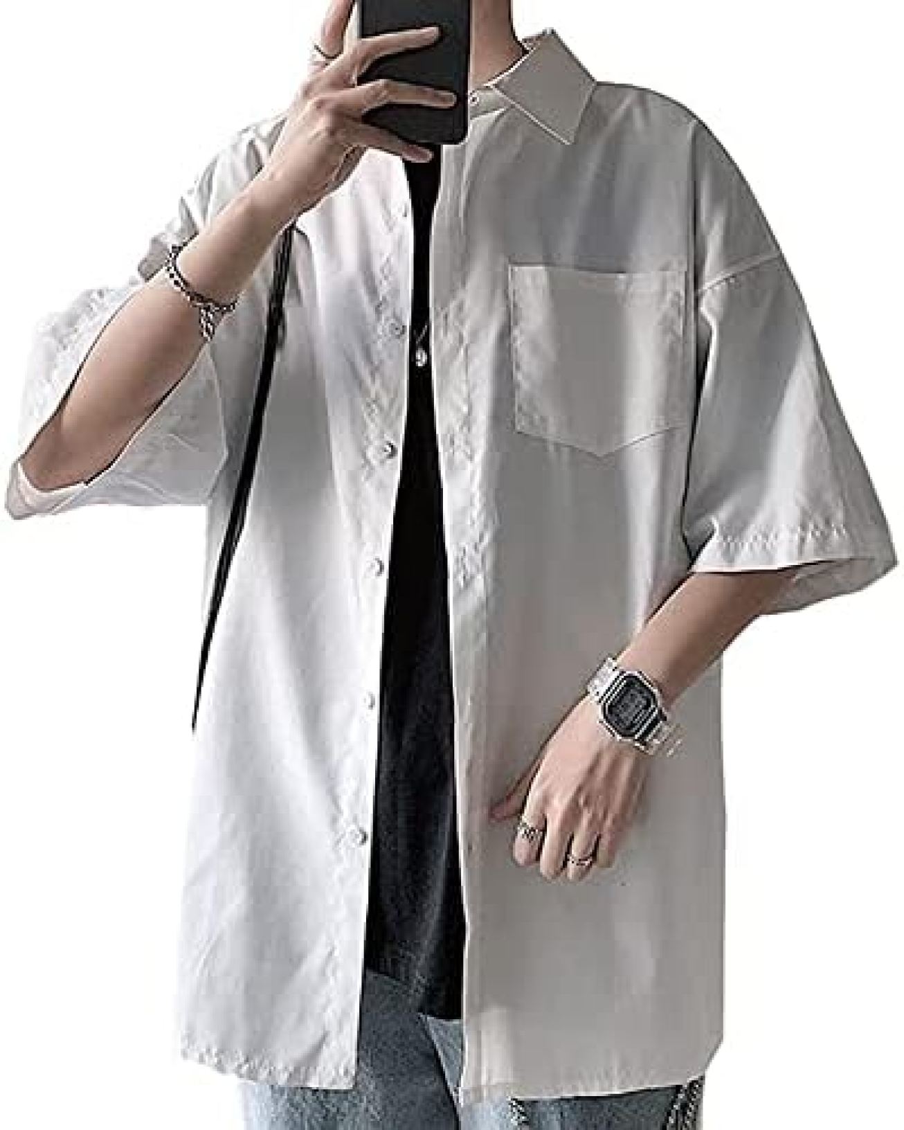 プルオーバー メンズ 半袖 心地よい 分かりやすい オシャレ 無地 一般受け 夏服 プルオーバー 気が大きい大きさ メンズプルオーバー