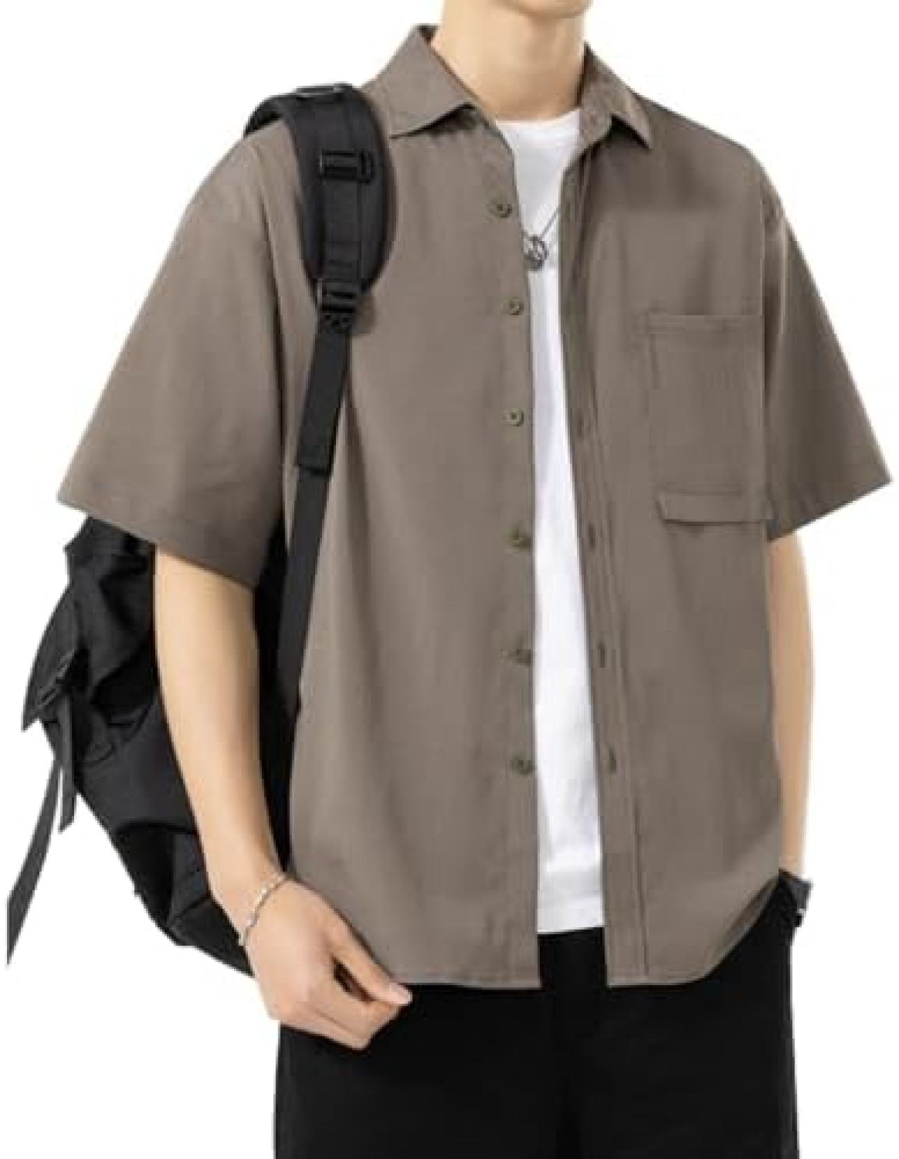 【楽天市場】メンズ 夏服 シャツ 半袖 カジュアル 無地 シャツ ゆったり 大きいサイズ 柔らかい シンプル おしゃれ メンズシャツ：Libre777