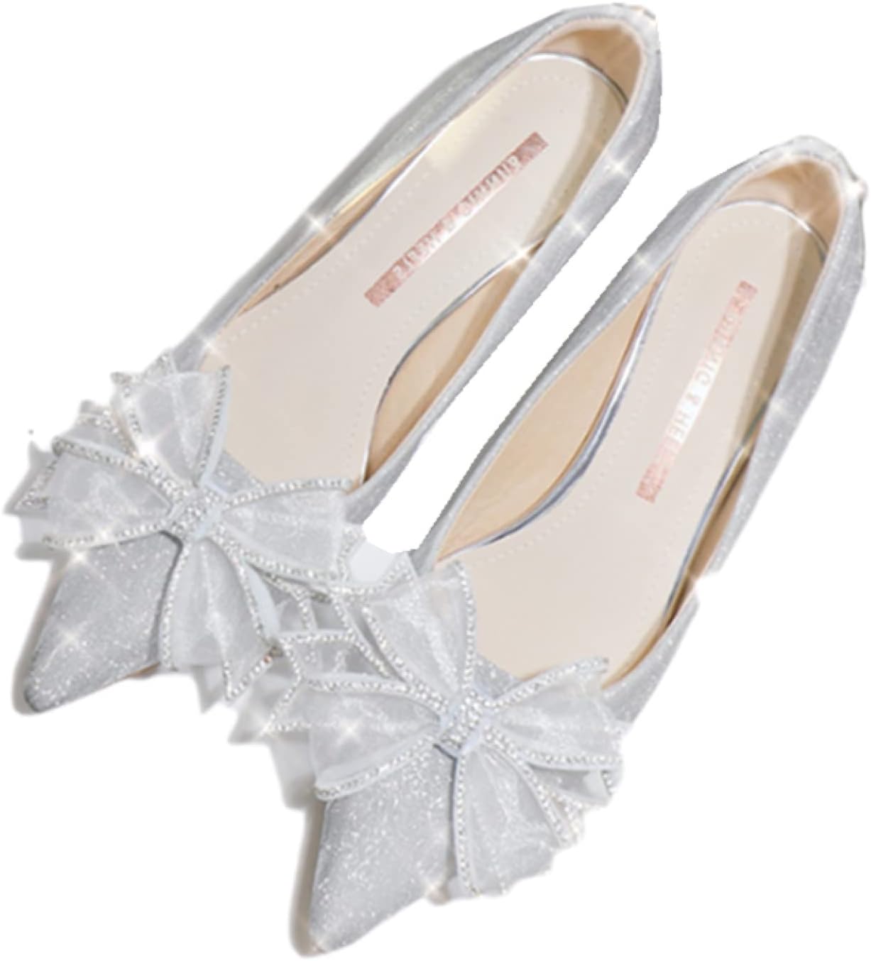 パンプス 5cm グリッター キラキラ スパンコール 蝶結び オフィス 痛くない 靴 レディース 小さいサイズ 結婚式 ポインテッドトゥ ローヒール 太ヒール 通勤 疲れない 入学式 入園式 キャバ