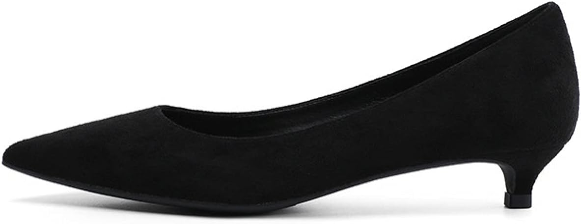 パンプス 痛くない レディース ヒール 3cm 走れる 疲れない 美脚 おしゃれ きれいめ 安定感 スエード 通勤 小さいサイズ ポインテッドトゥ 歩きやすい クッション スウェード フォーマル 黒｜Libre777