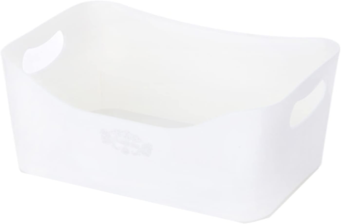 プラスチック 収納バスケット バスルーム ヘア用品 ビューティー用品 寝室 バスルーム 24*16*10cm*2 大学寮 ホワイト オフィス 積み重ね プラスチック編み収納バスケット オーガナイザー
