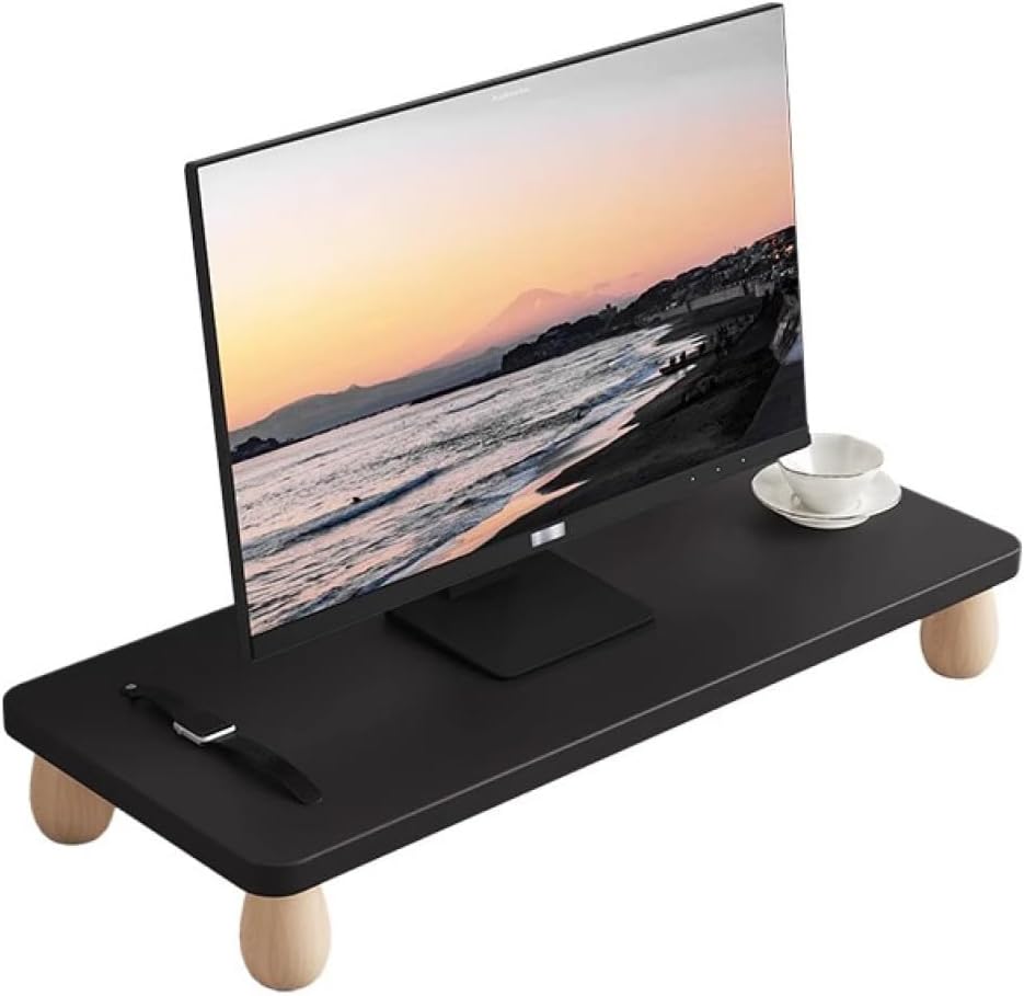 モニター台 木製 パソコンデスク PC台 ノートパソコンデスク テレワーク おしゃれ 55*20*6.5cm 北欧 pcスタンド モニター台 机上ラック スタイル4 机上台 パソコン台 卓上収納 プリ