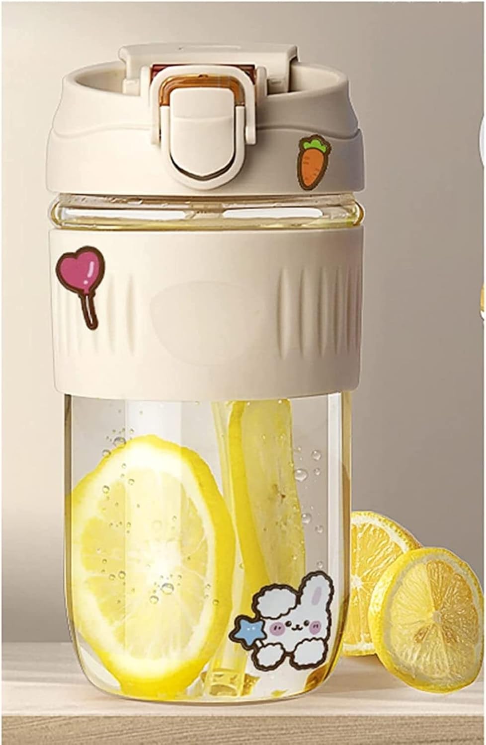 水筒 550ml ストロー ガラスボトル ウォーターボトル ストロー付き水筒 直飲み ホウケイ酸ガラス 広口 炭酸対応 スポーツ飲料対応 男の子 女の子 おしゃれ 大人 子供 人気 スポーツボトル 可