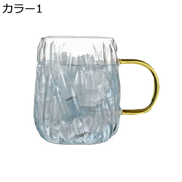 ガラスカップ　マグカップ　日系　保温　保冷　透明　取っ手付き　飲食店　居酒屋　家庭での食器　入学　入社　ジュース　朝食　コーヒー　お茶　牛乳　多用途　タンブラー　グラス　耐熱　オシャレ　480ml/350ml