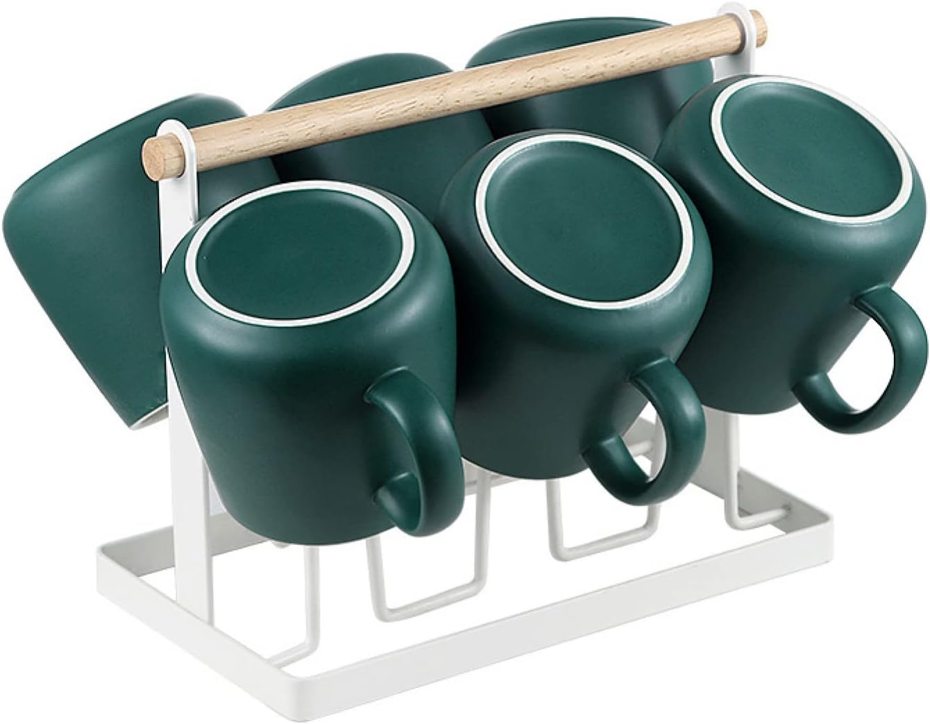 マグカップ 陶器 380ml 7点セット 6客用 無地 クリスマス ギフト カップル ホーム オフィス コーヒーショップ 喫茶店 人気 ご夫婦 結婚記念日 新築祝い 女性 男性 可愛い エスプレッソカ｜Libre777