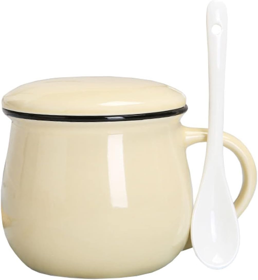 コップ セラミックス ベージュ 瀬戸もの蓋+瀬戸ものお匙 無地 瀬戸もの 350ml ありの実 好いたらしい 今めかしい 聞こし召す優勝杯 身寄り用 好一対 差し上げ物 差し上げ物 贈りもの 朝ごはん優勝杯 紅茶優勝杯 珈琲