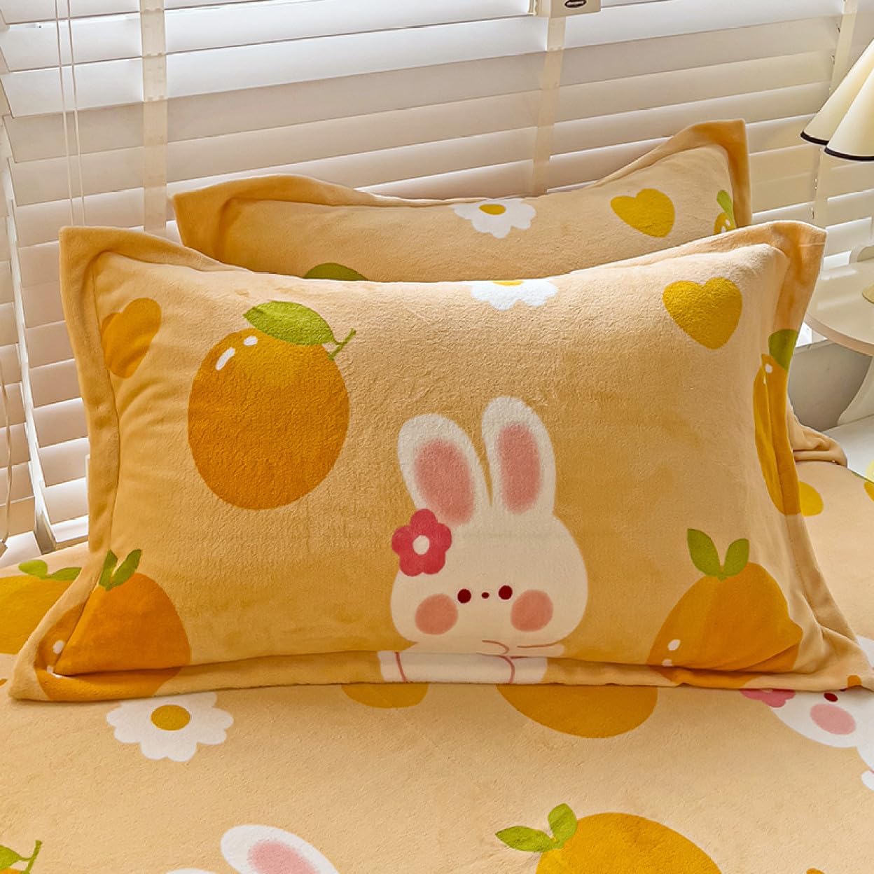 枕カバー 2枚セット 48*74用 柔らかい ポリエステル 洗える枕カバー あったか 秋 冬 48x74cm ふわふわ 枕ケース まくらカバー ピローケース まくら カバー 暖かい おしゃれ 北欧風｜Libre777