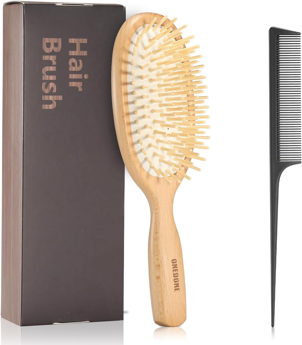 ヘアブラシ レディース メンズ こども パドルブラシ くし 人気 木製 櫛 ヘアケア 高? コーム サラサラ 艶髪 絡まない