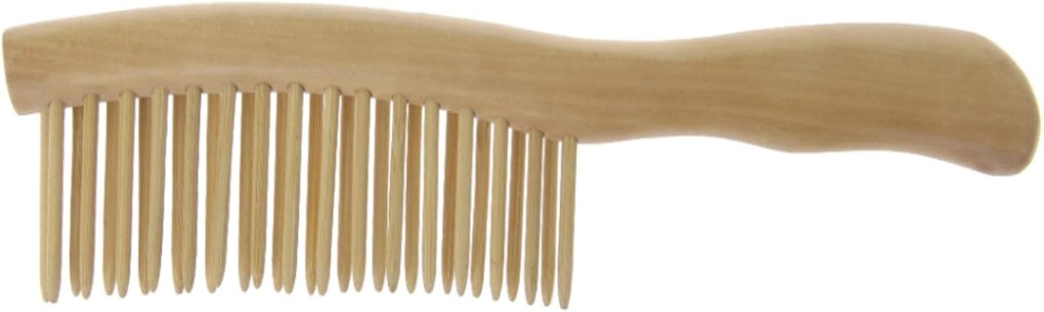 木製の櫛 サンダルウッドヘアコーム手作りの木製くしもつれ解除ワイド歯のくし マッサージ櫛｜Libre777