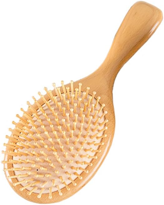 パドルブラシ 木製櫛 頭皮 肩 顔マッサージ ヘアブラシ 静電気止め 薄毛改善 血行促進 プレゼント