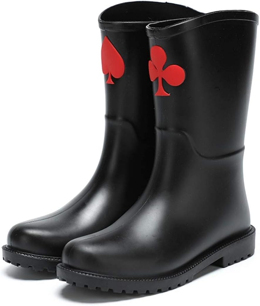 レディース レイン シューズ ミドル丈 ブーツ PVC製 ハイカット 完全防水 長靴 梅雨対策 安全靴 作業靴 耐久 家庭菜園 履きやすい 釣り用 ワークブーツ エンジニアブーツ 軽量 雨の日 アウト