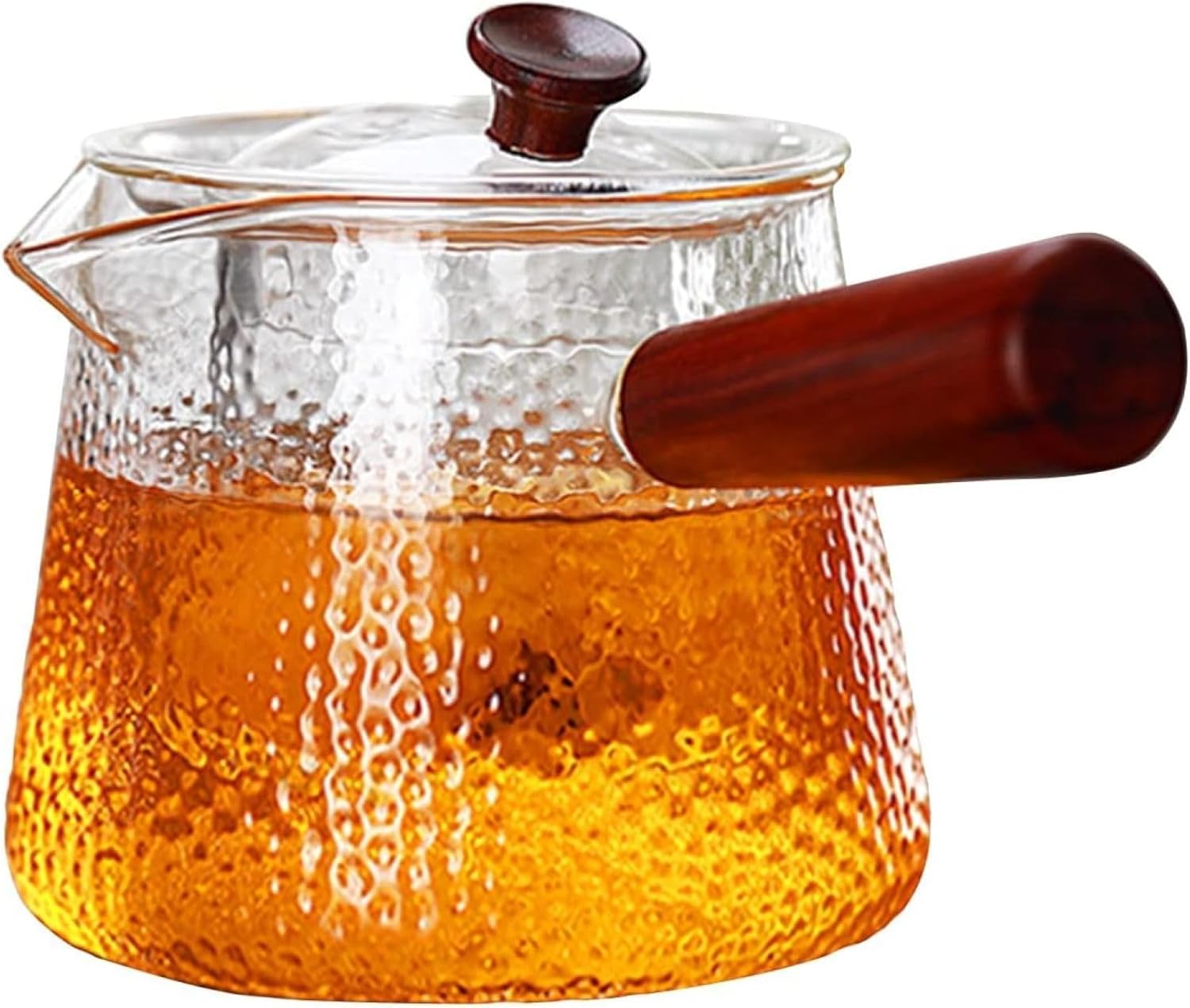 ガラス 急須 ガラスハンドル 茶こし付き ガラスポット 直火 耐熱 洗いやすい 割れにくい お茶 コーヒー ファッション 香る 健康茶｜Libre777 8,475円
