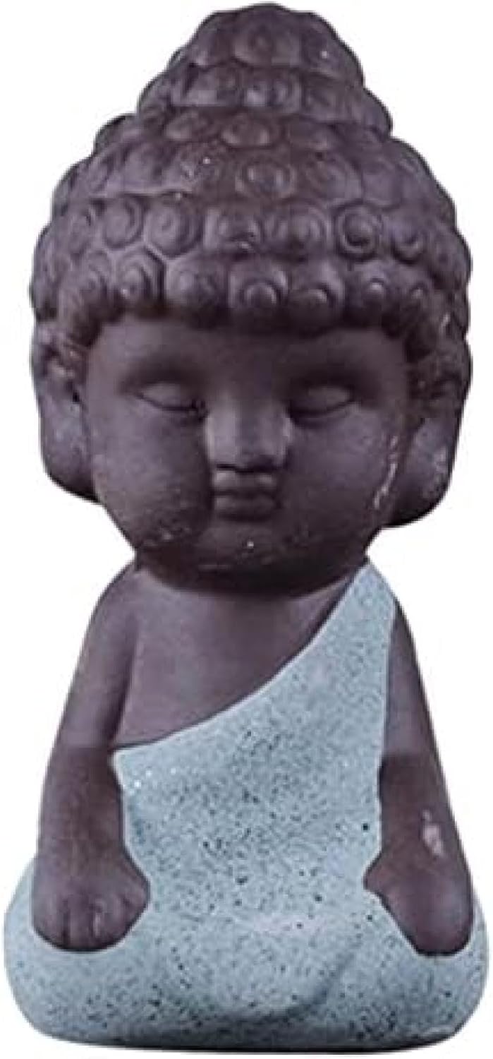 小さな磨き上げるされた青仏茶愛玩動物 茶道用 - ミニ仏像 名文的な調度品に 中国茶器-茶道具・湯呑・急須