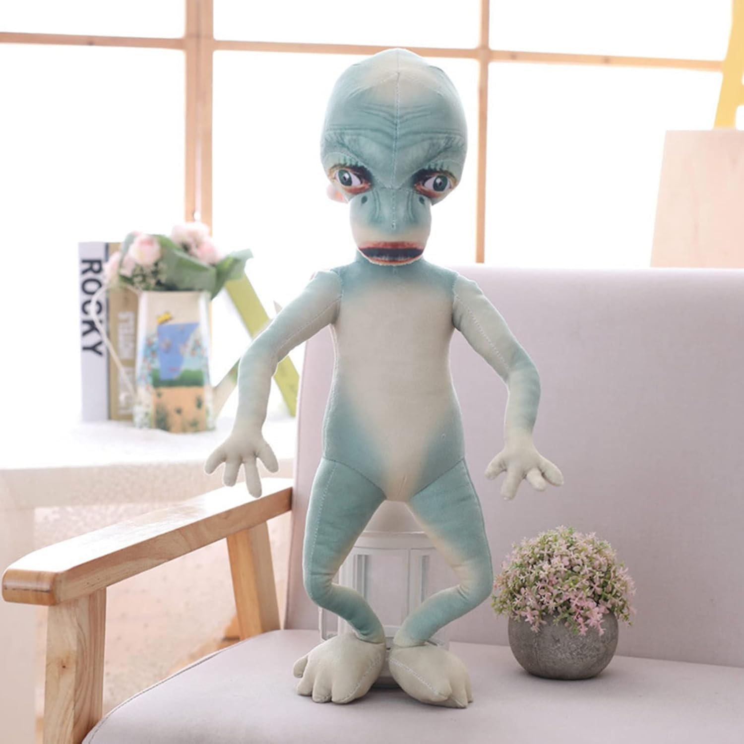 宇宙人 ぬいぐるみ 大きい 抱き枕 60cm 可愛い 人形 縫い包み クッション プレゼント ギフト 贈り物 誕生日 店飾り｜Libre777 11,520円