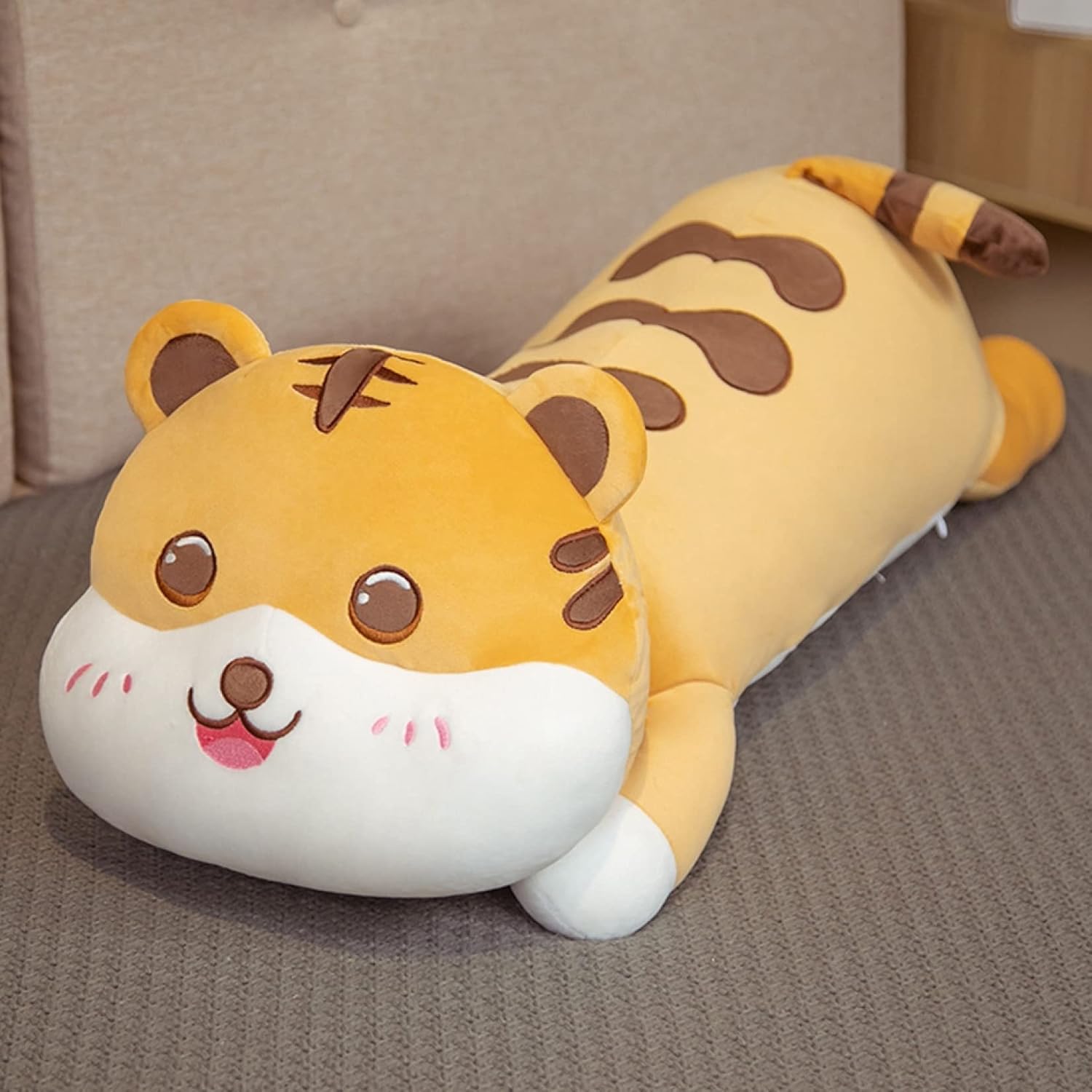 とら ぬいぐるみ 大きいサイズ かわいい 触り心地のいい やわらかい コレクション 昼寝 添い寝まくら 彼女 動物 妊婦 安眠 うつ伏せクッション ぬいぐるみ 抱きぐるみ 70-120cm|Libre777