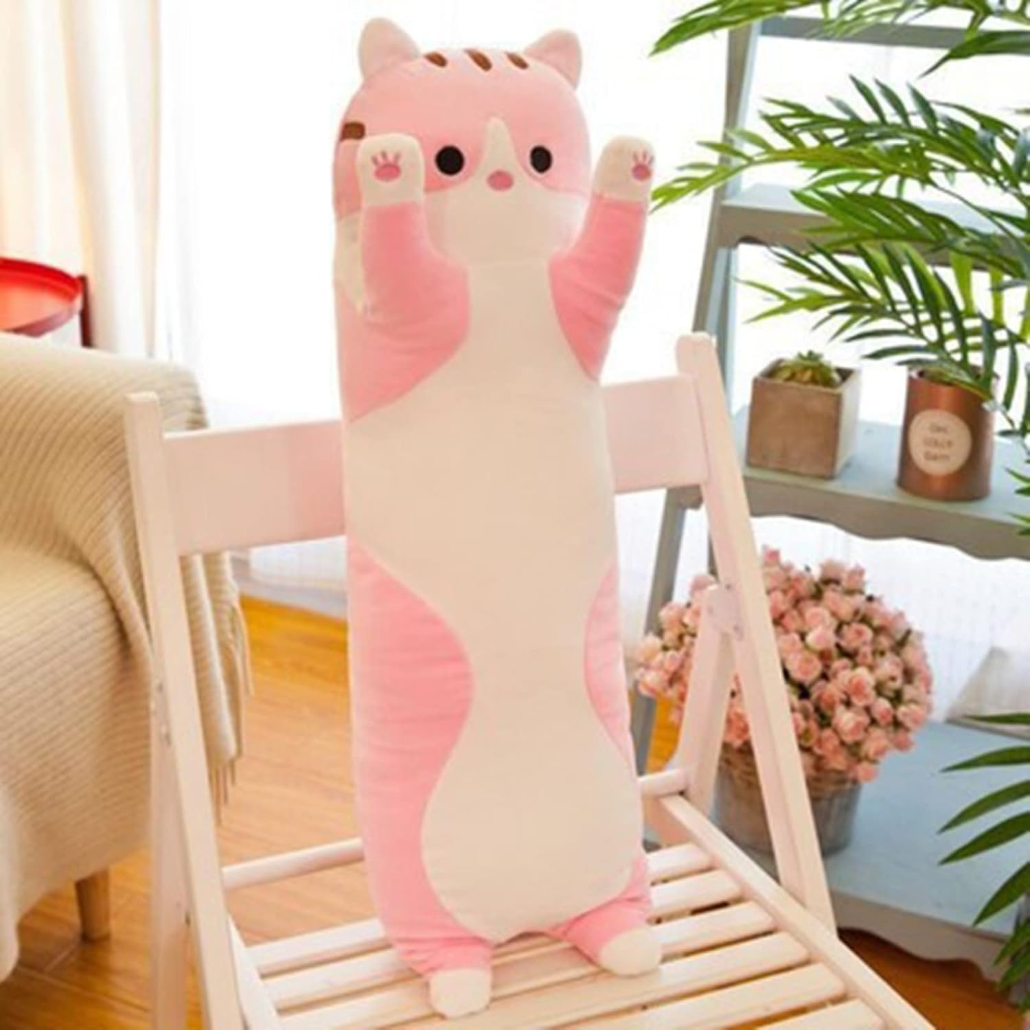 ねこ ぬいぐるみ 猫抱き枕 気が大きい 70-130糎 好いたらしい 長々しい 抱きまくら こども 乳飲み子 生まれ落ちる日 お年老いへ 差し上げ物 うつ伏せ座布団 ねむねむ 抱きまくら 座布団