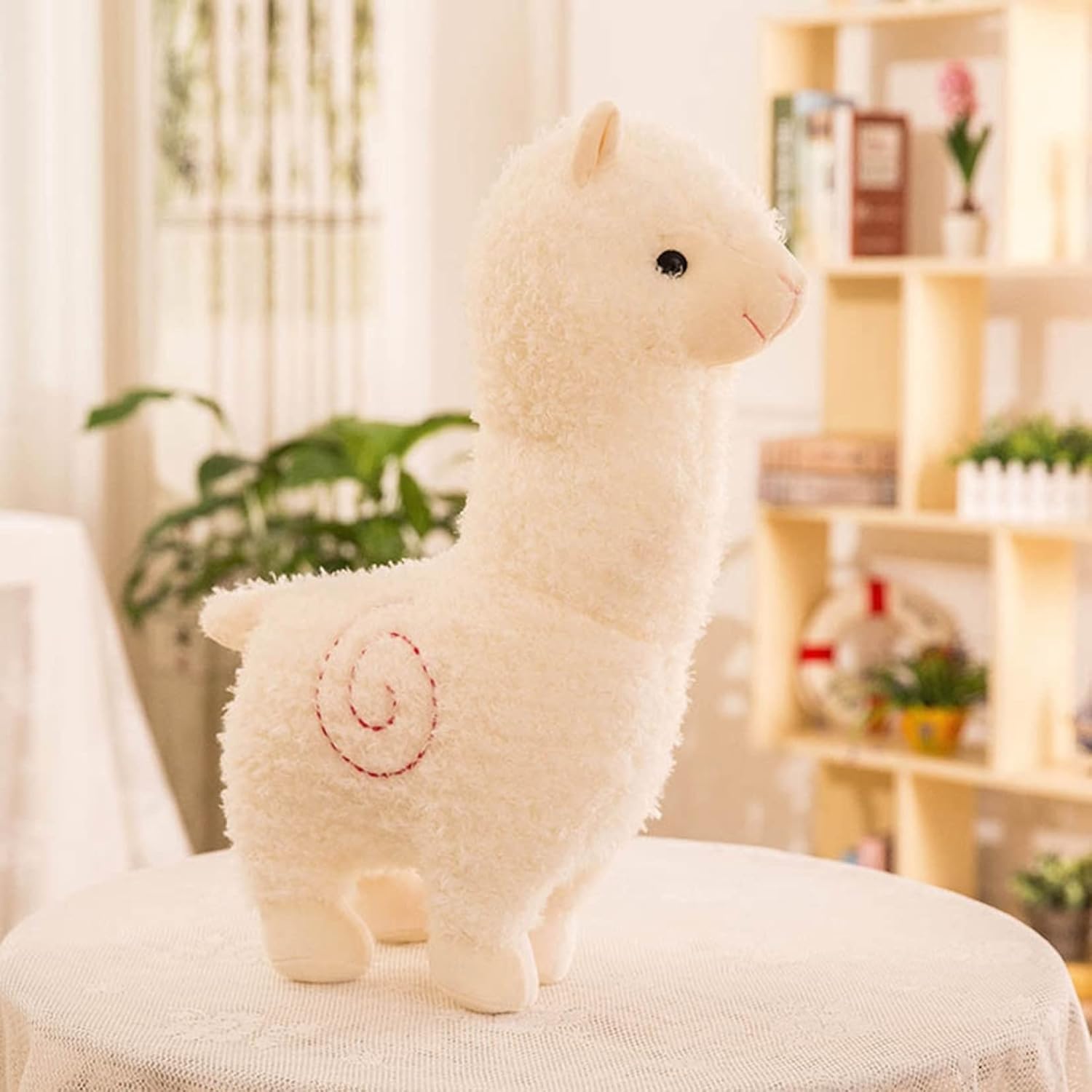 アルパカ ぬいぐるみ おもちゃ 動物 かわいい 柔らかい 肌触り良い 癒し系 清潔 安全 インテリア 置物 店飾り 高校生 女の子 小学生 プレゼント 28-100cm ピンク レッド 抱き枕|Libre777