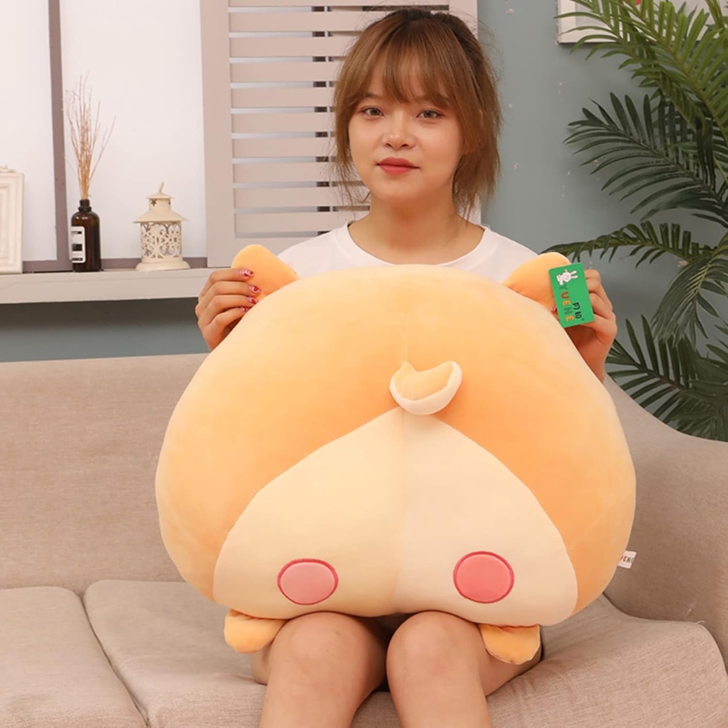 コーギーぬいぐるみ 動物 かわいい 気持ちいい おもしろ 癒し系 親友へ 友達 恋人 記念日 お誕生日プレゼント クッション 背当たれ コーギー縫い包み 腰枕 猫ぬいぐるみ 40cm 50cm|Libre777