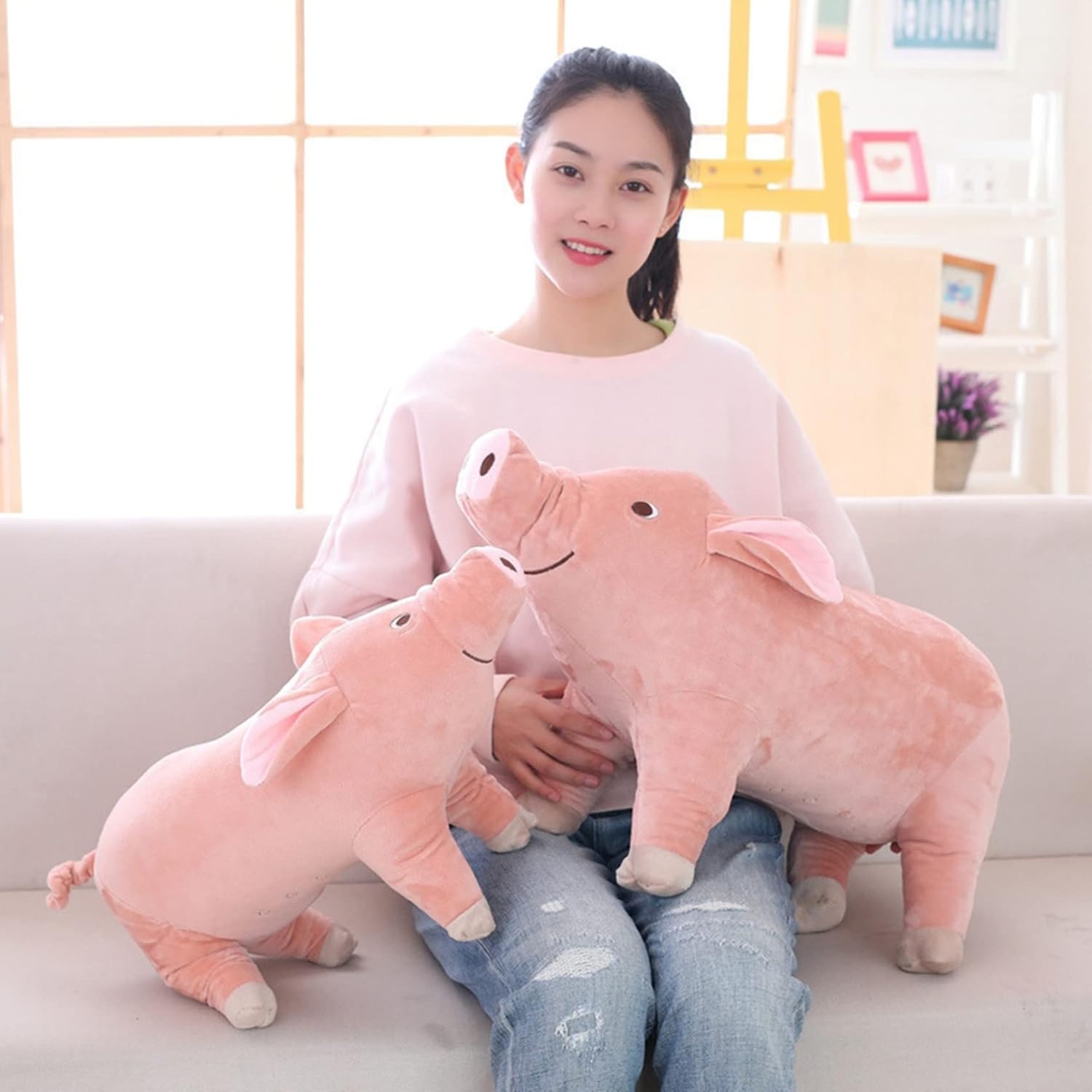 リアル 豚 ぬいぐるみ ぶた 25cm 可愛い 抱き枕 クッション かわいい 縫い包み プレゼント ギフト クリスマス 贈り物 誕生日 店飾り|Libre777
