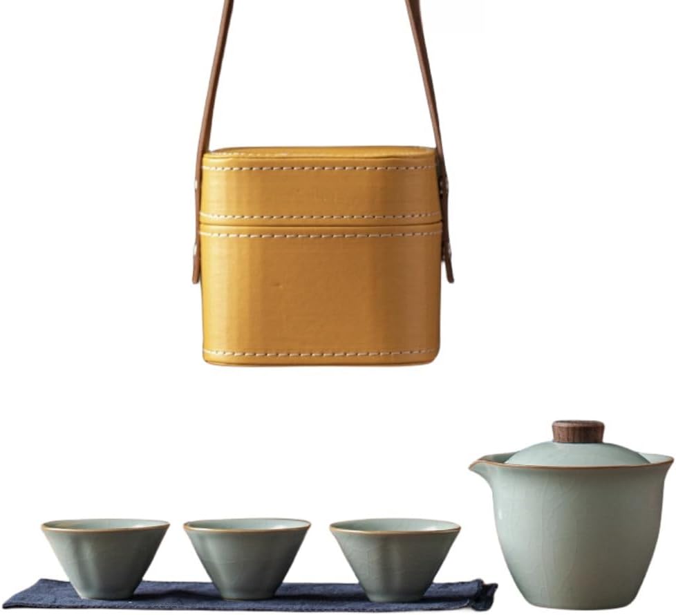 陶磁器 茶器セット ティーセット 急須セット 旅行ティーセット 茶器 茶具 湯呑みセット 携帯急須 中国茶器セット コップ おしゃれ 緑茶 中国茶 工芸茶 贈物 和風 軽量 通勤 旅行 お出かけ用 収｜Libre777