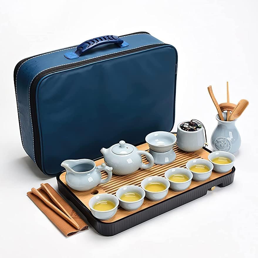 茶器 仕かける 急須仕かける 茶の葉仕かける 湯呑み ティーセット旅する茶具 中国茶道具 (A) 茶道具・湯呑・急須-中国茶器-コーヒー・お茶用品