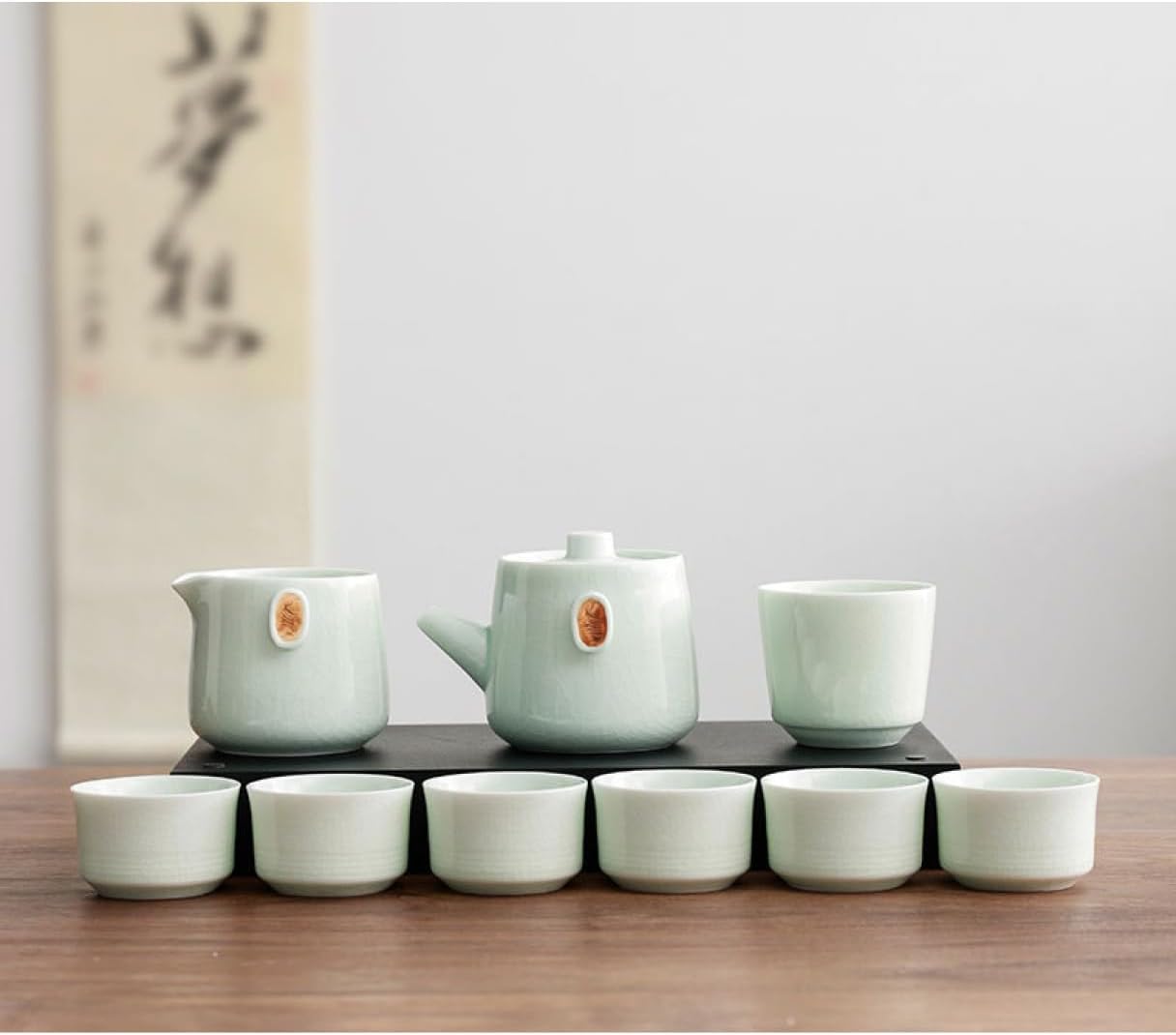 旅するティーセット 急須 茶器 茶器仕かける和風急須 仕かける ティーポット 陶磁 茶の葉出し 和風急須 煎茶碗 茶の葉仕かける 湯呑み ティーセット旅する茶具 色合い3 茶道具 A 納める御徒面子付き添い人 瀬戸もの湯呑みセッ 茶道具・湯呑・急須-中国茶器-キッチン用品・食器・調理器具