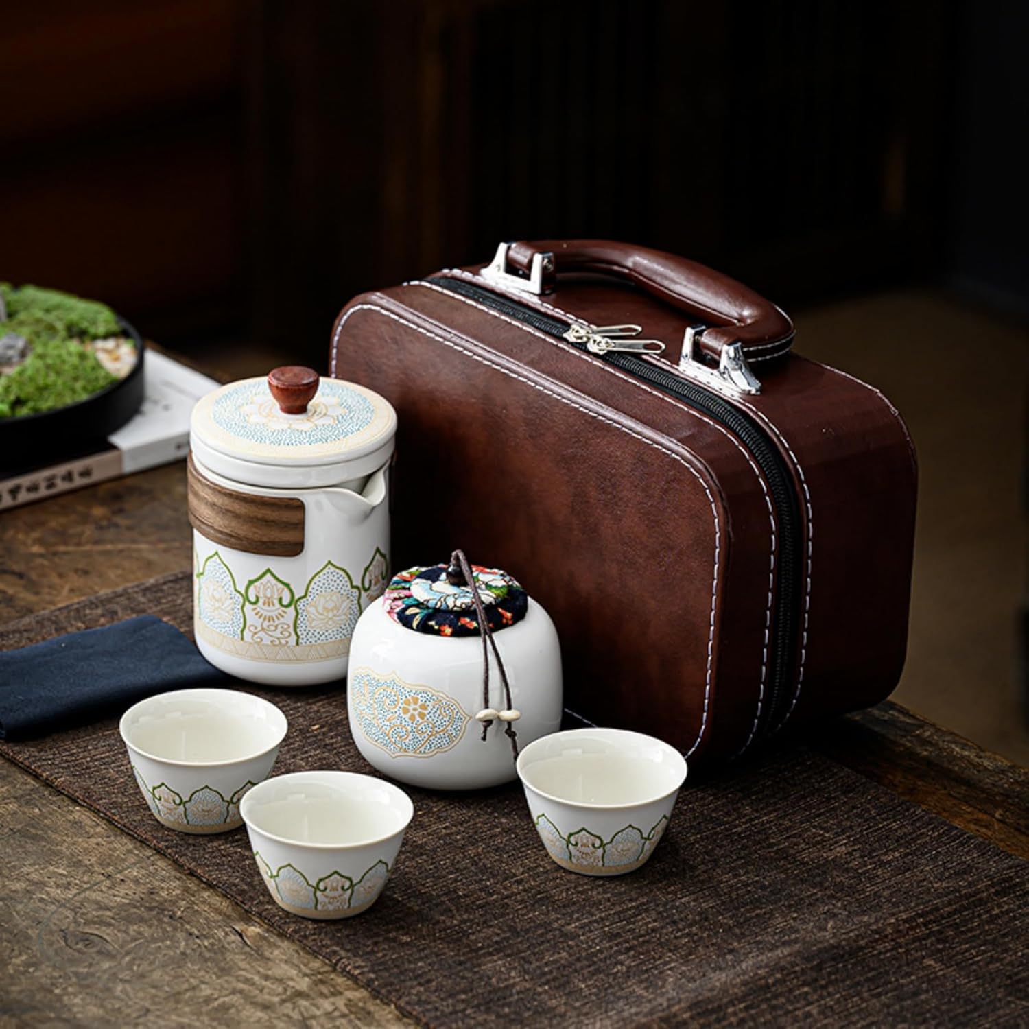 ティーセット 茶器セット 収納バッグ付 急須 茶筒 湯呑みセット 煎茶器セット 番茶器セット 湯呑み ティーポット 蓋碗 茶漉し 煎茶道具 茶器揃い 来客用 紅茶 緑茶 日本茶 中国茶 台湾茶 花茶｜Libre777