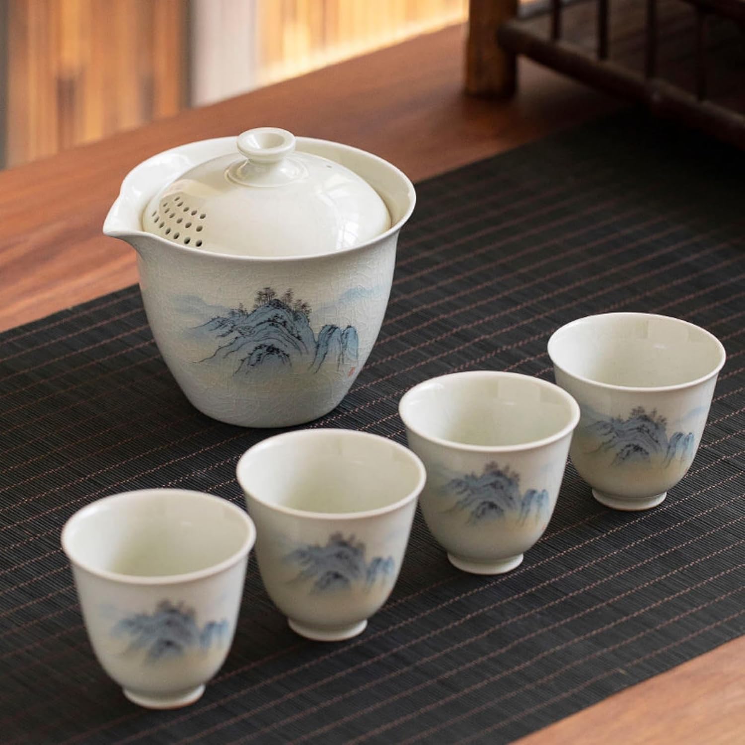 ティーセット 茶器セット 急須 湯呑みセット 工夫茶器 煎茶器セット 番茶器セット 湯呑み ティーポット 湯飲み茶碗 茶碗 煎茶道具 茶器揃い 来客用 紅茶 緑茶 日本茶 中国茶 台湾茶 花茶 玉露|Libre777
