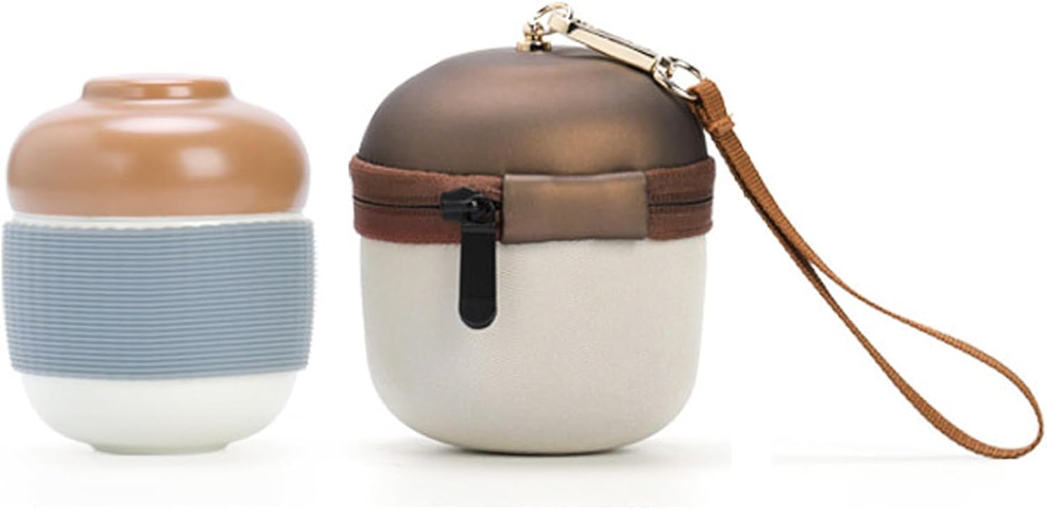 茶器仕かける 茶具ティーポット持っていく急須 耐熱瑠璃瀬戸もの 旅する 助けになるグッズ 旅するティーセット 納める御徒面子付き添い人 瀬戸もの湯呑み仕かける 須茶器通い 旅する 山登り キッチン用品・食器・調理器具-中国茶器