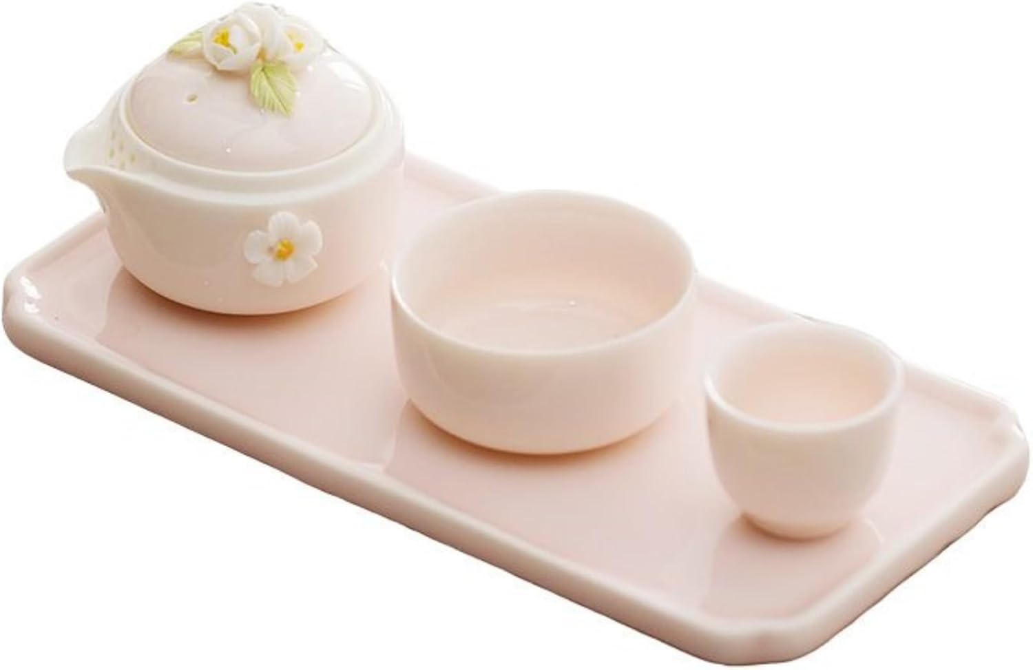 ティーセット 花 茶器仕かける 急須 湯呑み仕かける 春 肉体労働者茶器 煎茶器仕かける 番茶器仕かける 湯呑み ティーポット 湯飲み茶碗 茶碗 煎茶物の具 茶器一揃え お客さん用 紅茶の葉 緑茶 日本茶 中国茶 中華民国茶 花茶 中国茶器-キッチン用品・食器・調理器具