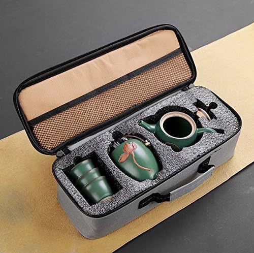 禅風 日本茶 ティーセット 茶器 軽さ 持っていく用茶器 5点仕かける 格好のいい 急須 茶入 湯呑み 納める御徒面子付き添い人 コーヒー・お茶用品-キッチン用品・食器・調理器具