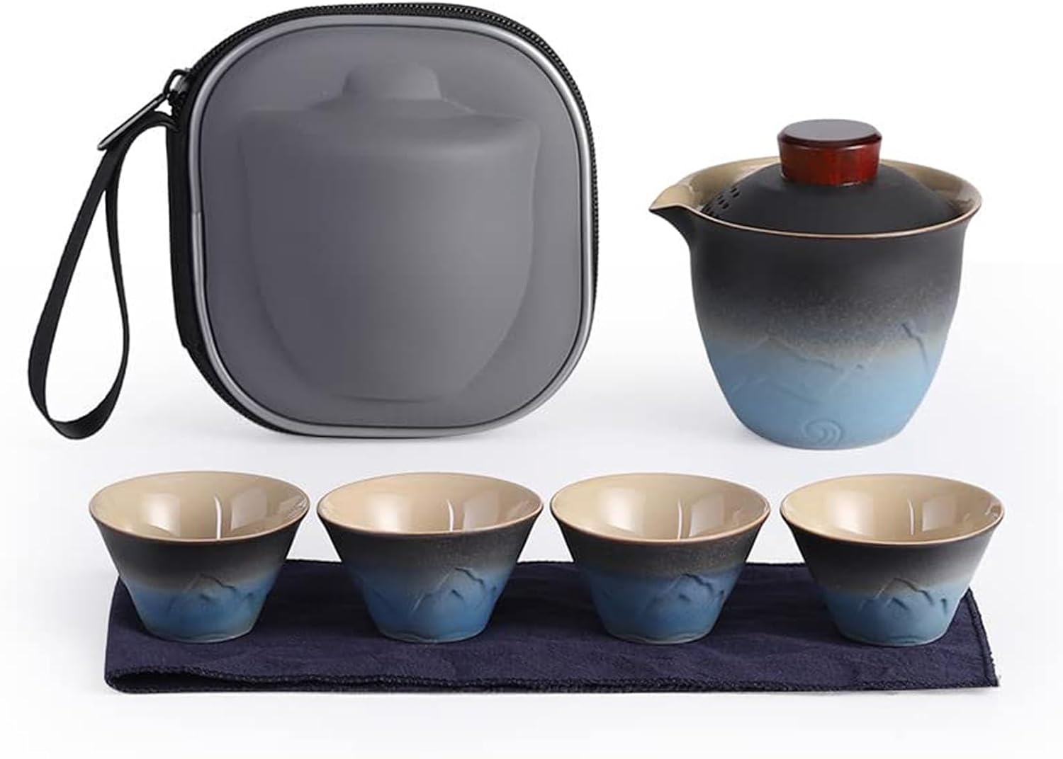 茶器仕かける 旅するティーセット 急須仕かける 茶器 和風 持っていく急須 中国茶 中華民国茶 納める御徒面子付き添い人 瀬戸もの湯呑み仕かける パウダーコンパクト お出かけ用 納める御徒面子付き添い人瀬戸もの湯呑み仕かける 旅するティーセット 持っていく茶道具 茶道具・湯呑・急須-コーヒー・お茶用品