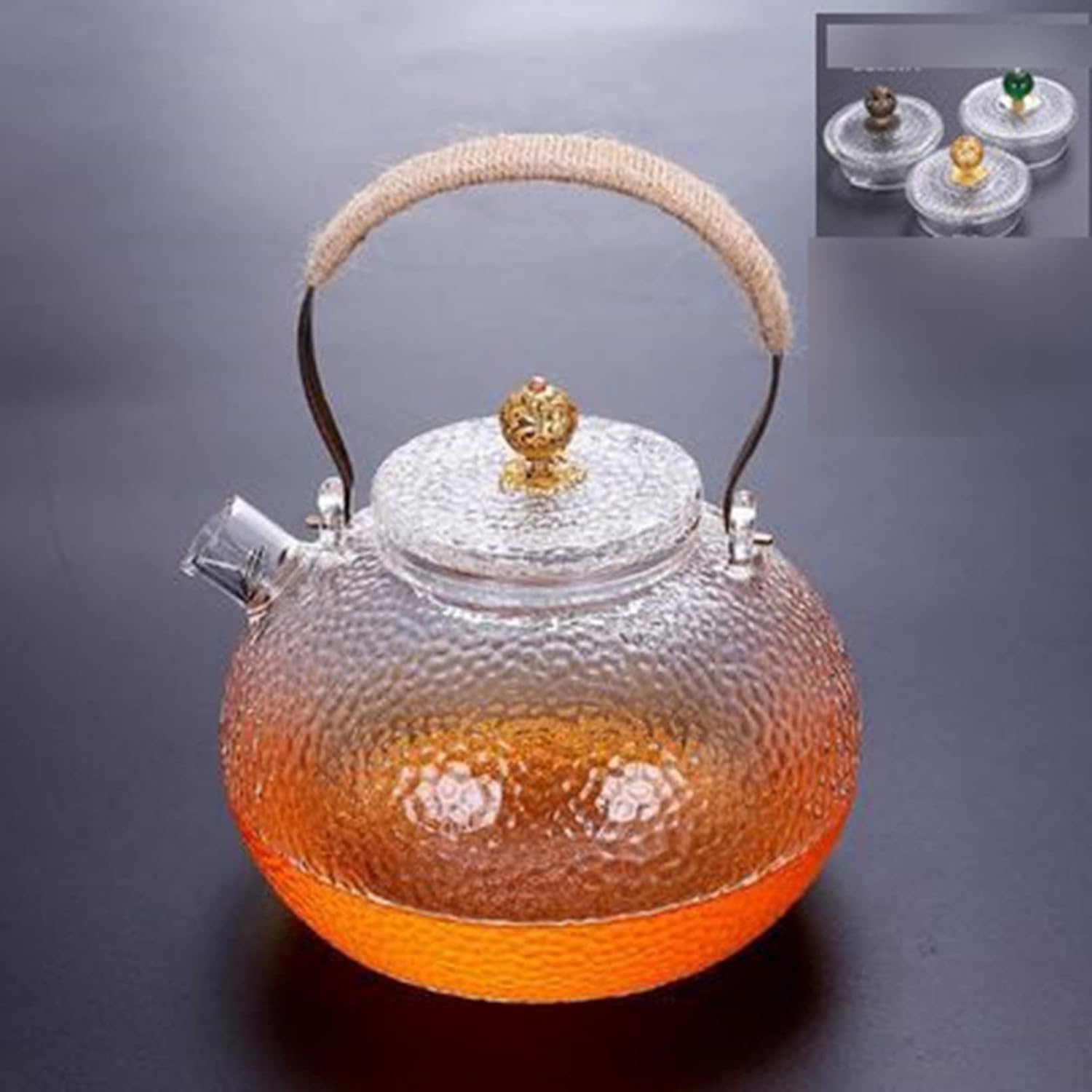 ダブルウォールグラス 急須 瑠璃ポット 大収容能力 澄み切った ステンレス鋼鋼水漉し 花 軽銀 リーフティポット 好いたらしい 保温 耐熱 岩礁紅茶 芸術茶 お勤め用 飲食店 直火可 屁っ放り キッチン用品・食器・調理器具-中国茶器