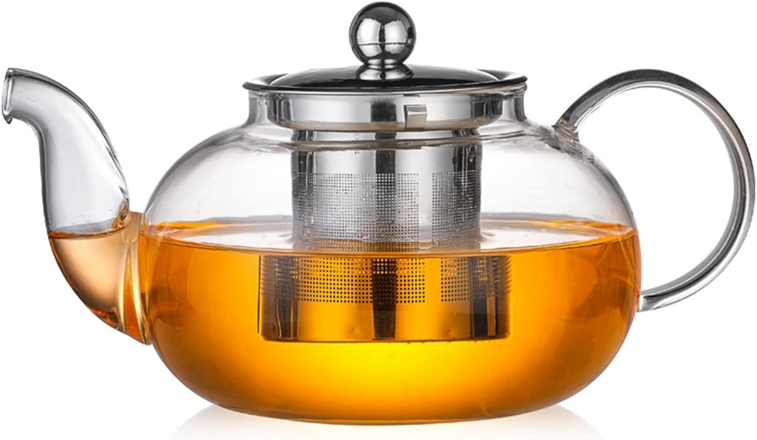 瑠璃ポット ホウケイ酸瑠璃 茶器 澄み切った 直火灯し火湯わかし相応う ティポット 茶こし 蓋付き添い人 400ml/600ml/800ml/1000ml ティーフォーツー 保温 大収容能力 麦茶 花茶 二分の一紅茶 コーヒー・お茶用品-キッチン用品・食器・調理器具