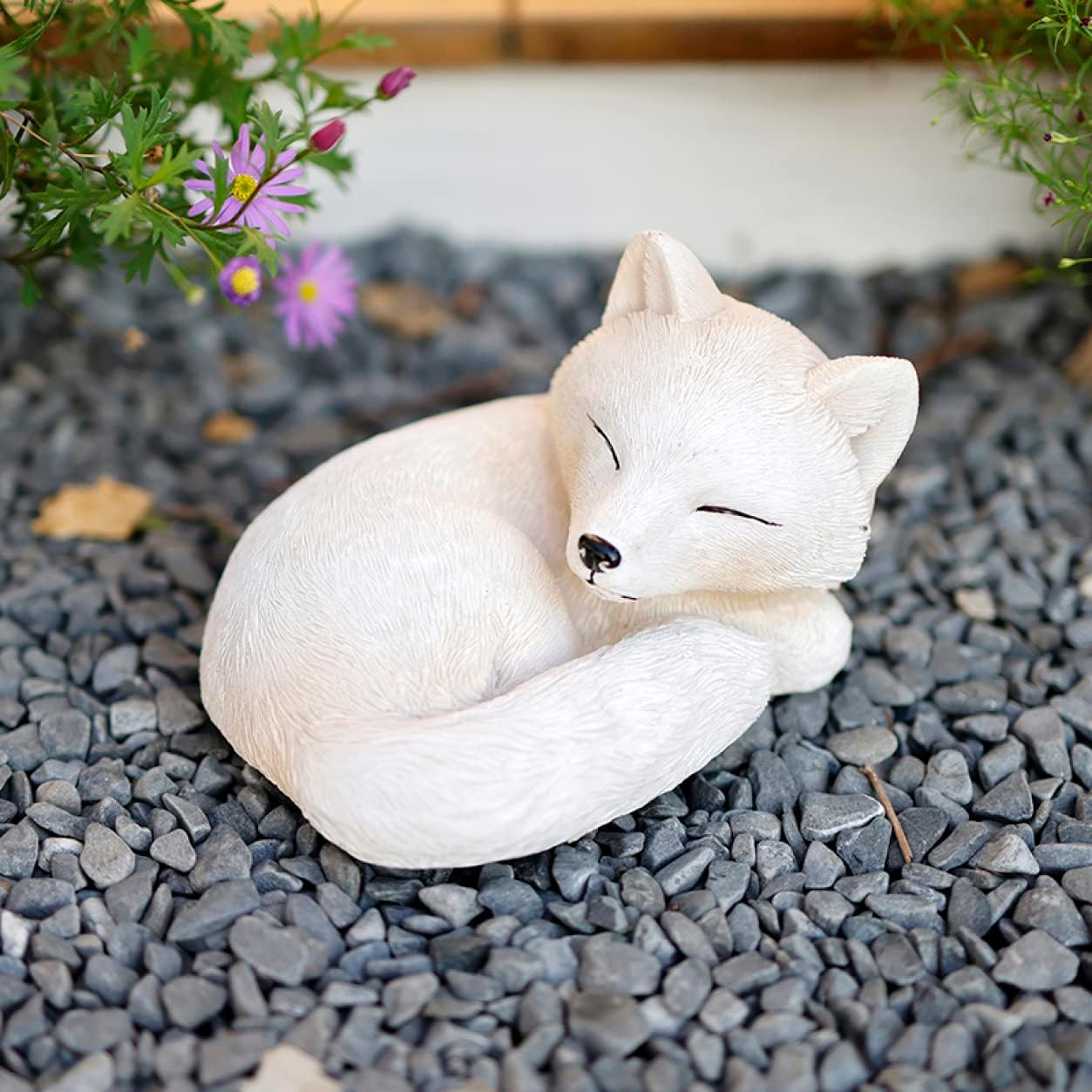 ソーラーライト ガーデンライト キツネ 猫 飾り 雑貨 屋外 庭 おしゃれ 工芸品 オブジェ用ライト 防雨 自動点灯 装飾品 アニマル 動物 オーナメント 置物 オブジェ エクステリア 屋外照明 セン