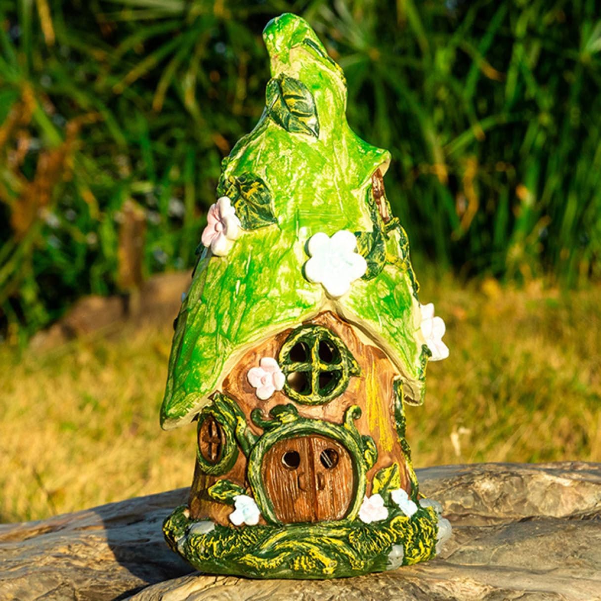 ガーデンオーナメント ガーデンライト ソーラーライト 屋外用 防水 おしゃれ 家 置物 ガーデニング雑貨 インテリア オブジェ かわいい F 庭 飾り 屋外 アウトドア 様式1 樹脂 ガーデンオブジェ|Libre777
