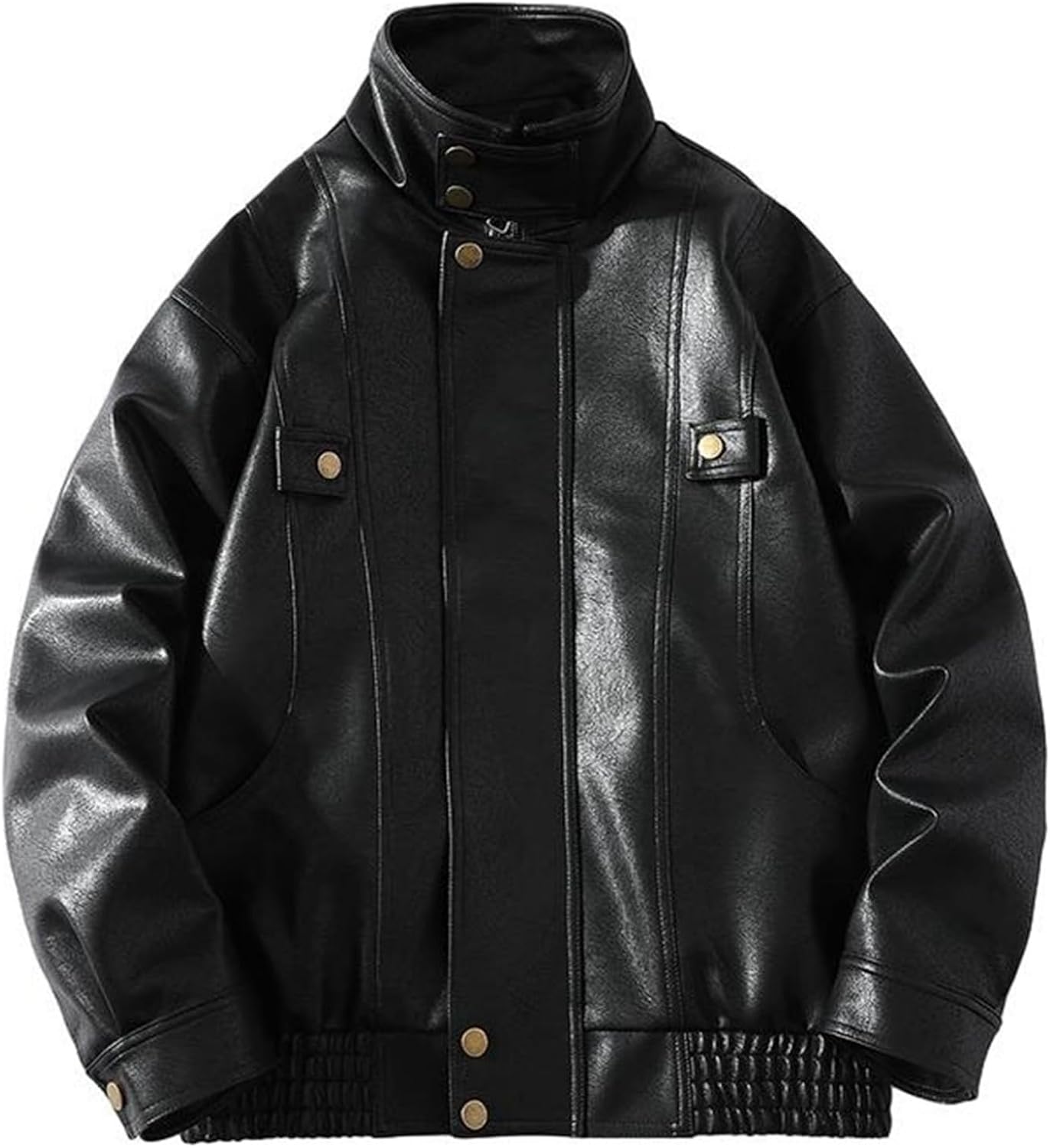 立ち襟 ライダース レザージャケット メンズ レディース 春秋 暖かい 防寒 防風 かっこいい カジュアル おしゃれ アメリカ式 合皮ジャン ビジネス お出かけ 通学 通勤 PUレザー 大きいサイズ