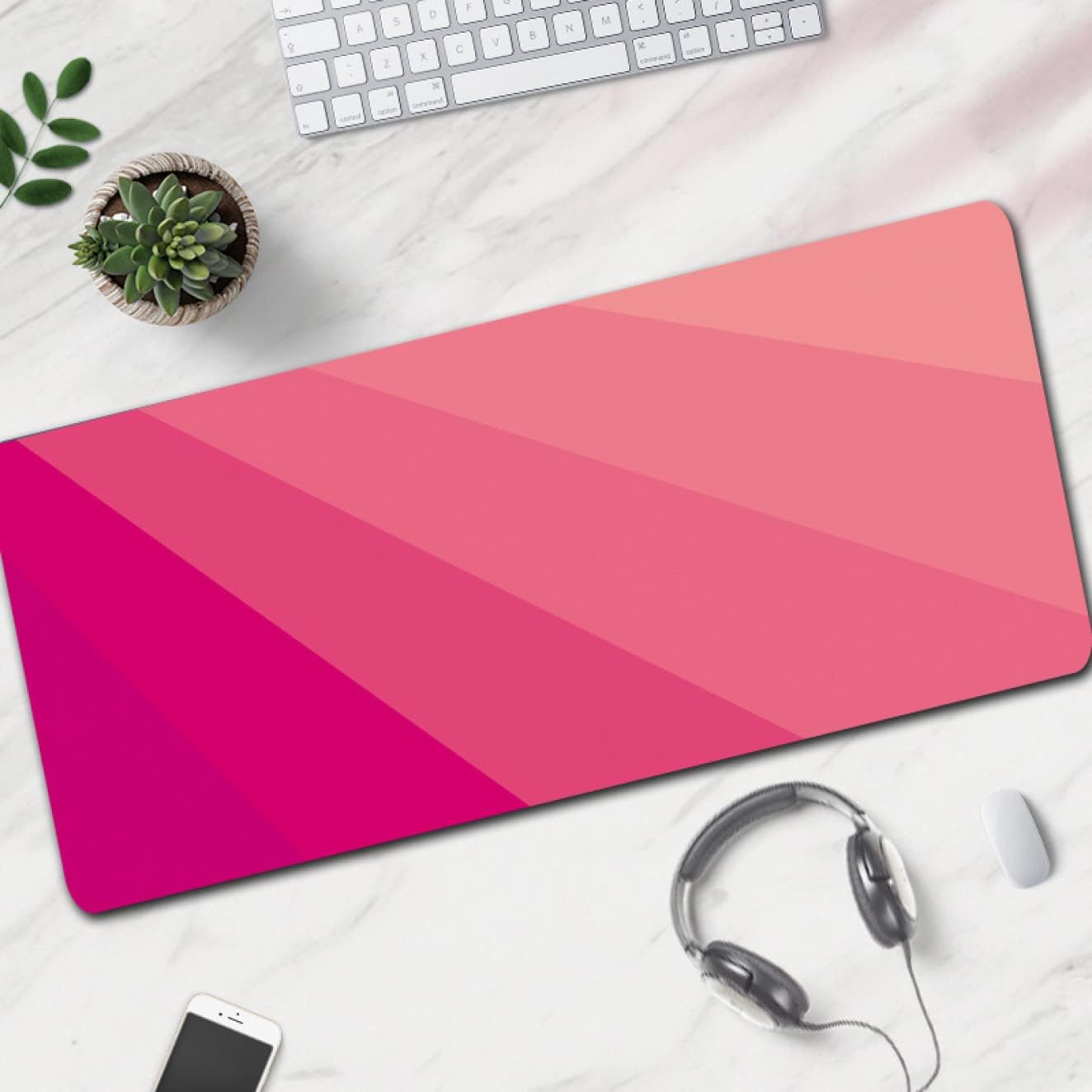 マウスパッド 大型 ゲーミングマウスパッド 光学マウスパッド ロングサイズ テーブルマット 幾何模様 テーブルマット ラップトップマット ゴム 滑り止め 在宅勤務 オフィス用 北欧 デザイン カラー