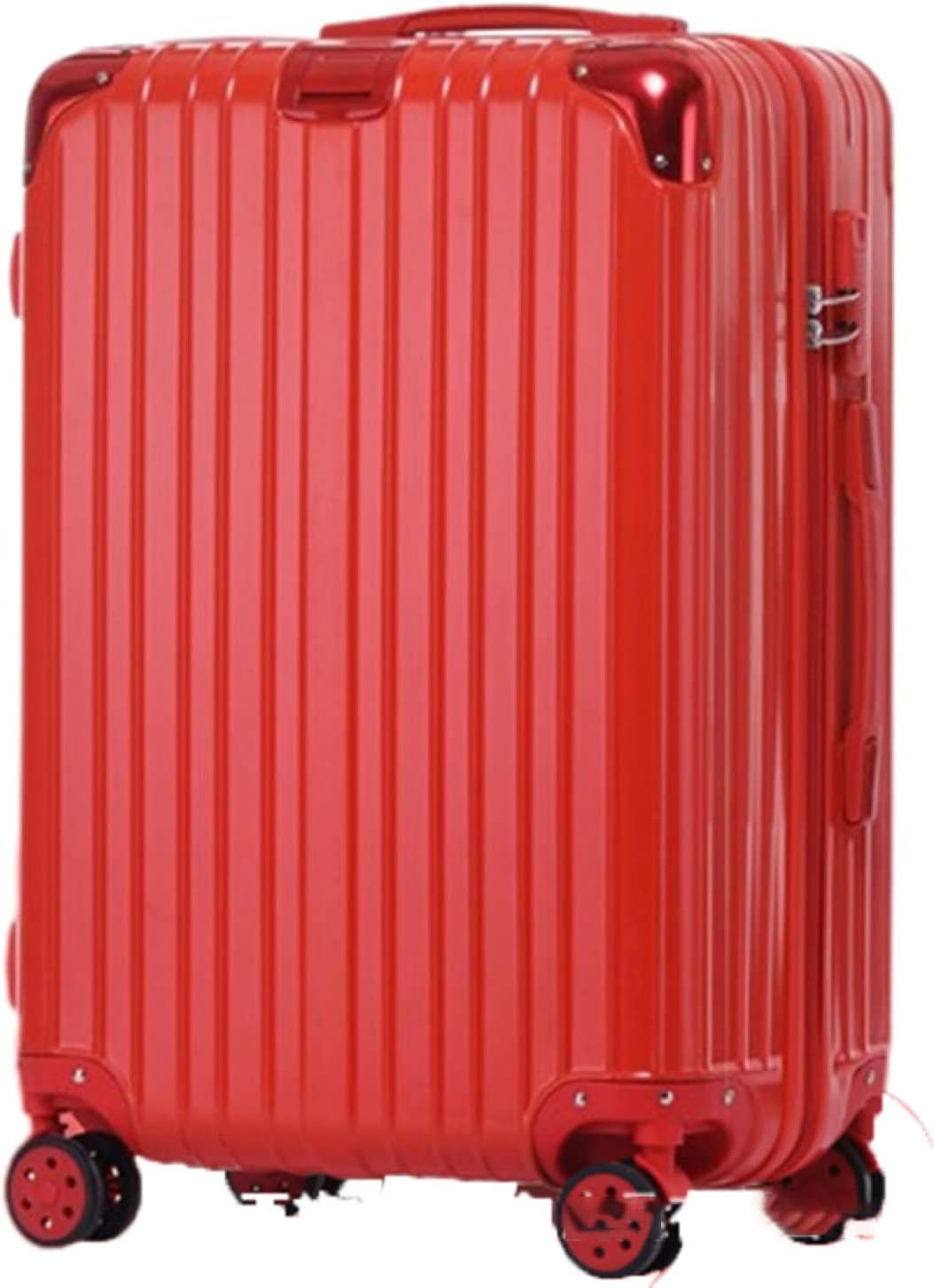 スーツケース キャリーケース 65L キャリーバッグ ファスナー式 超軽量 大型 耐衝撃 静音 ダブルキャスター 360度回転 おしゃれ 人気 ビジネス 出張旅行 レッド Lサイズ(6-8泊)|Libre777