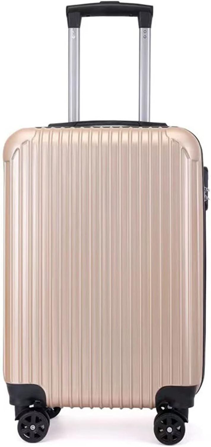 スーツケース キャリーケース 機内持ち込み 35L 大容量 キャリーバッグ ファスナー式 超軽量 小型 耐衝撃 静音 ダブルキャスター 360度回転 ビジネス 出張 旅行 ゴールド Sサイズ（1-3泊 8,847円